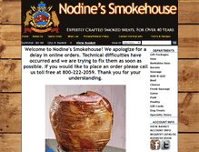 Tablet Screenshot of nodinesmokehouse.com